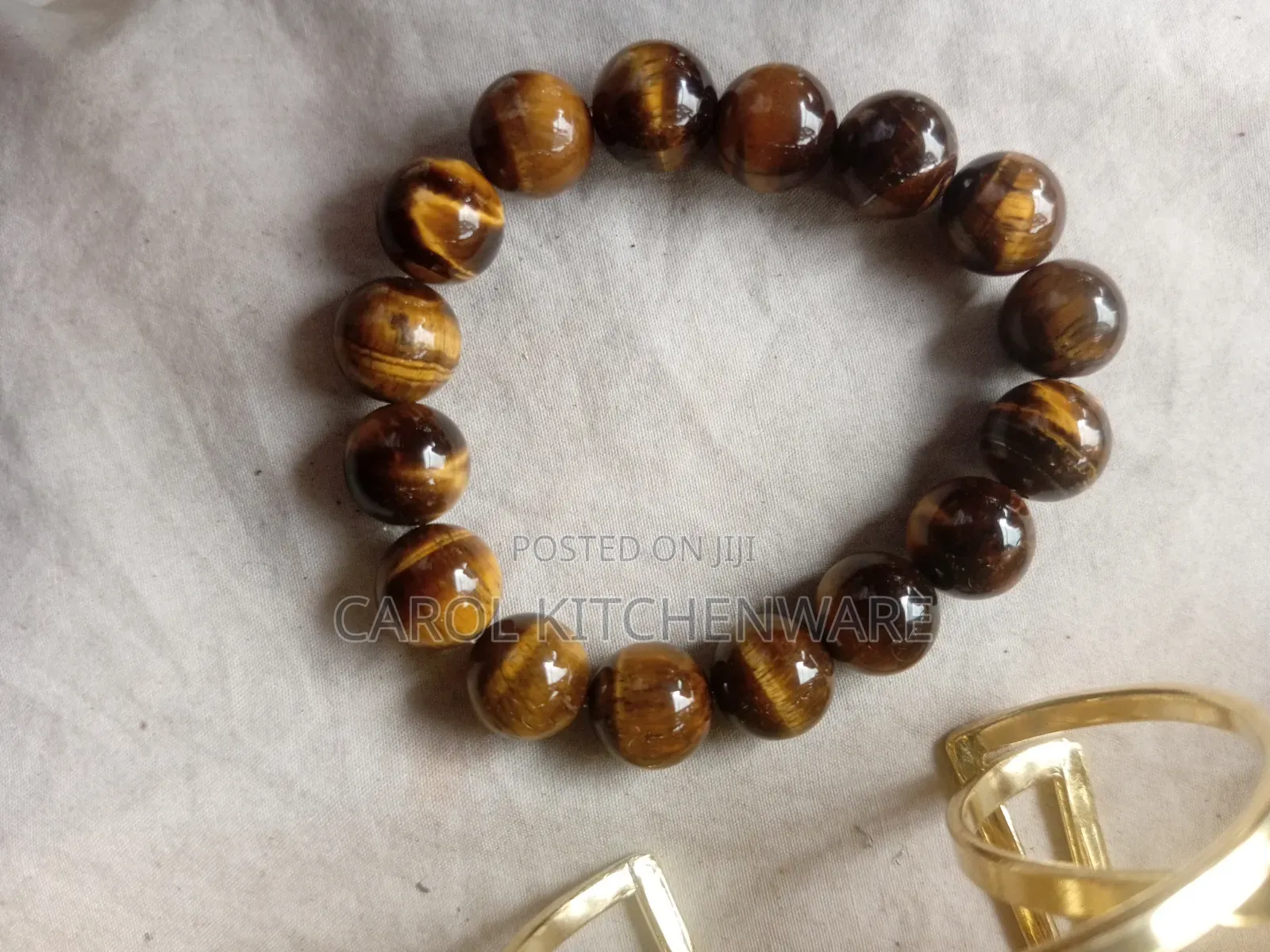 Tiger Eye Gemstone Blacelet / Natural Tiger Eye Blacelet
