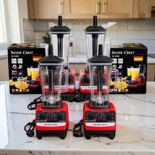 Commercial-Quality Silver Crest 2-in-1 Double Cup Blender and Grinder