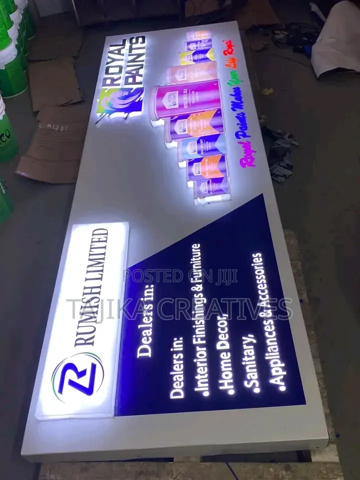Interior Design 3D Illuminated Signage