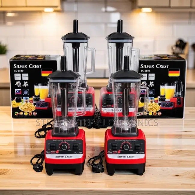 Home-Essential Silver Crest 2-in-1 Double Cup Blender and Grinder