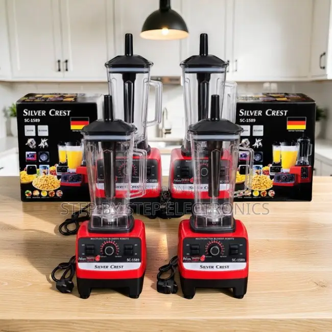 Home-Essential Silver Crest 2-in-1 Double Cup Blender and Grinder