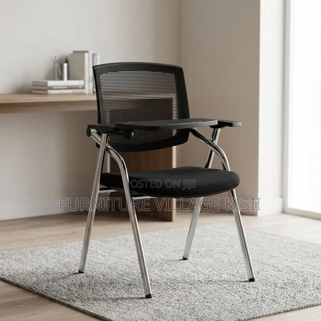 Foldable Chair With Writing Pad