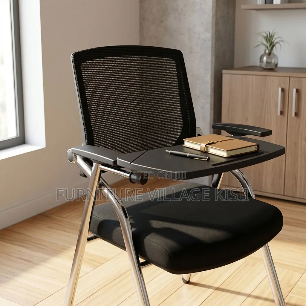 Foldable Chair With Writing Pad