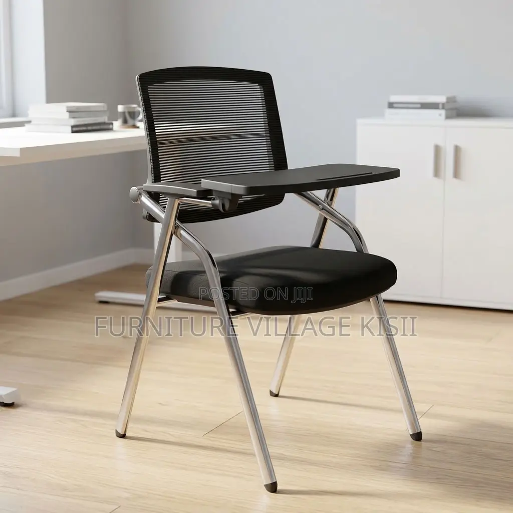 Foldable Chair With Writing Pad