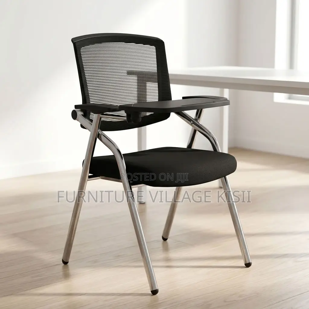 Foldable Chair With Writing Pad