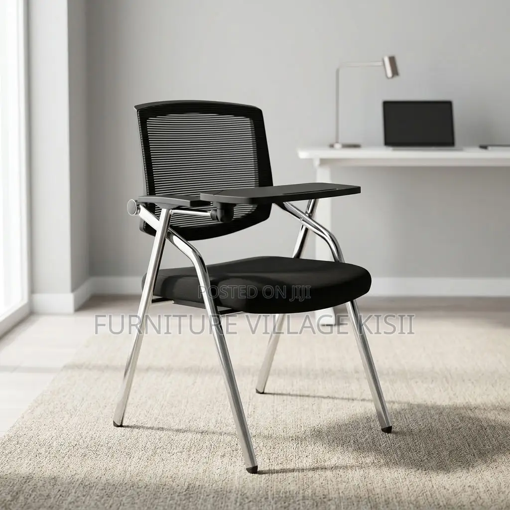 Foldable Chair With Writing Pad