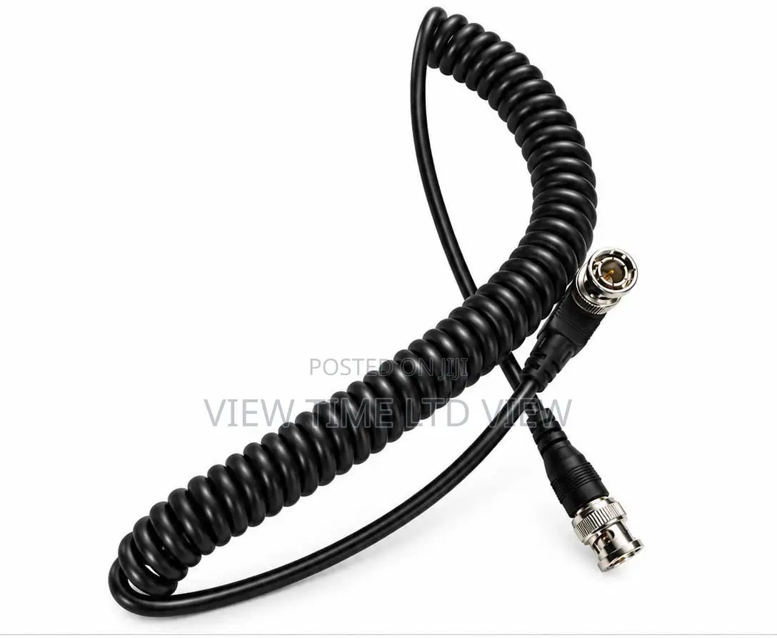 SDI Right-Angle Coiled Cable – 90° BNC Male to Male 3g/Hd-Sdi 1080P