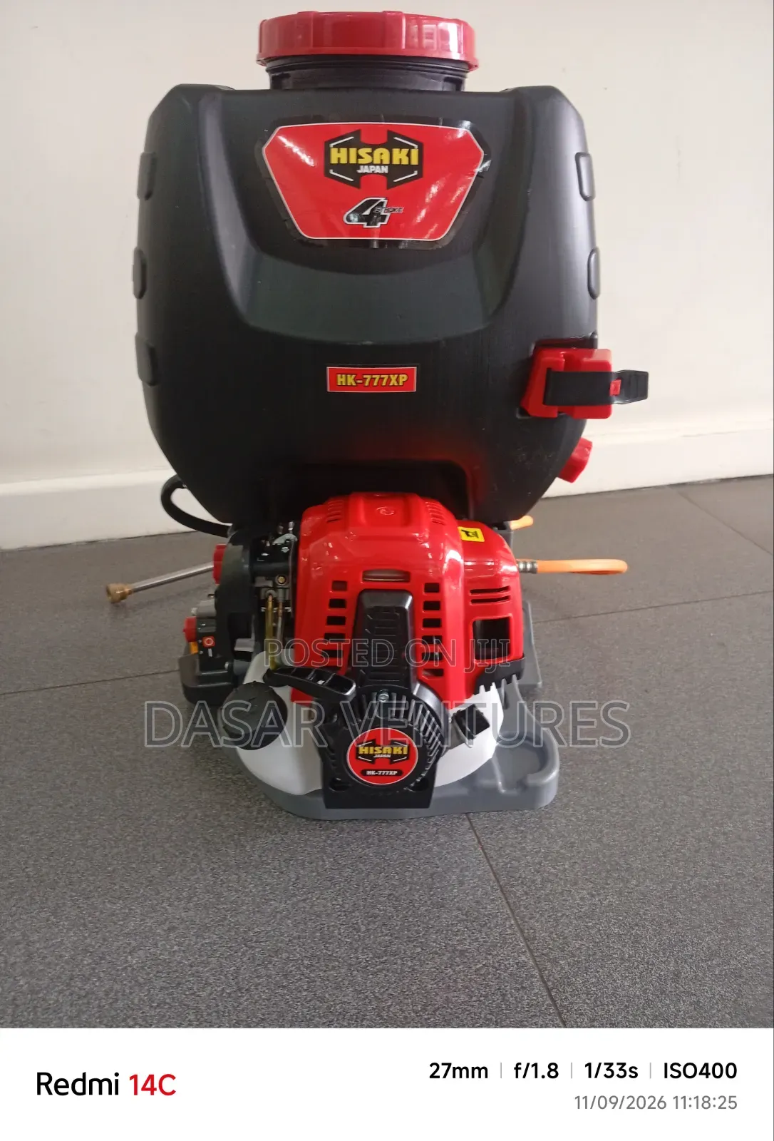Knapsack Sprayer - Hisaki Motorised Back Pack
