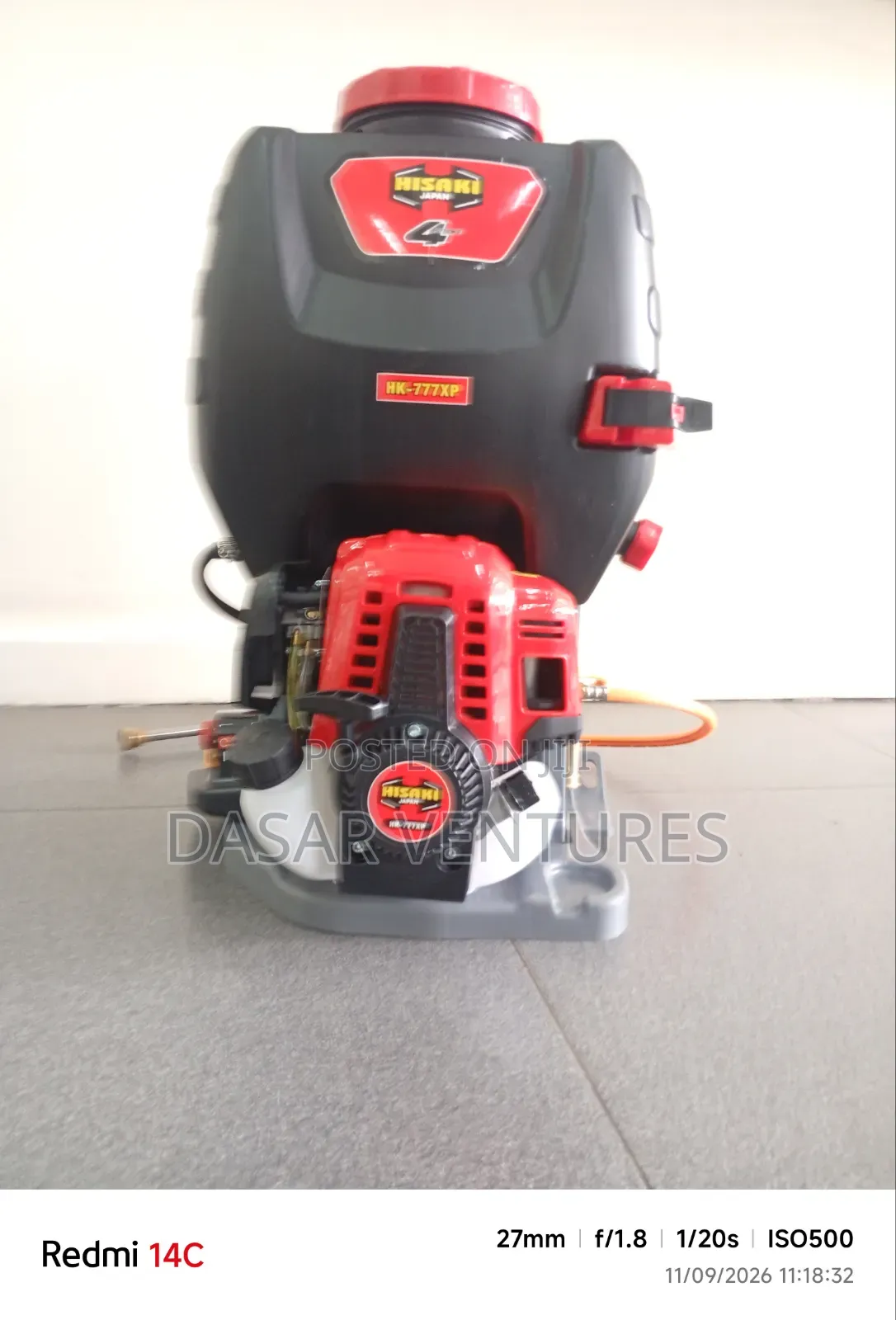 Knapsack Sprayer - Hisaki Motorised Back Pack