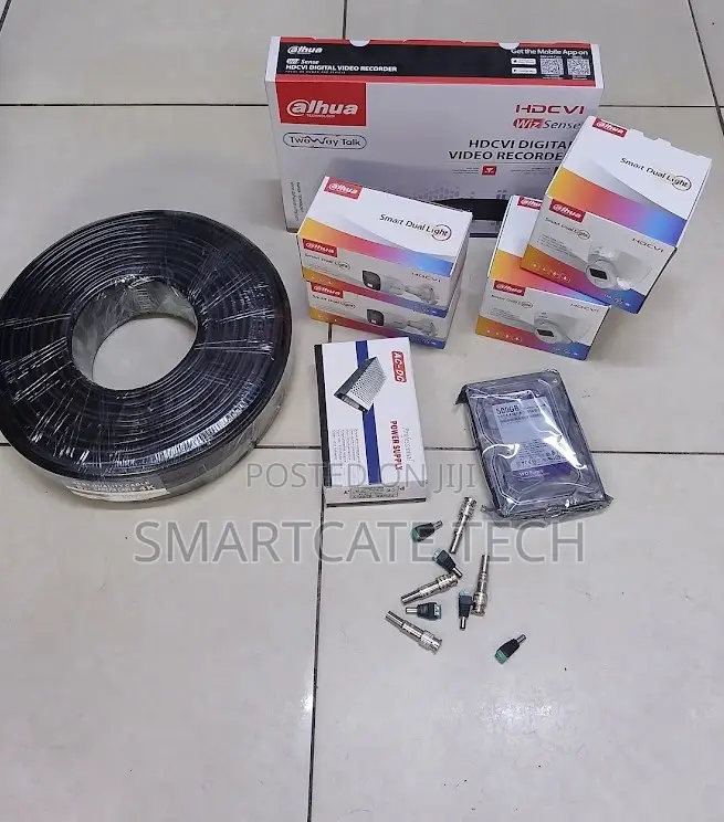 Dahua 4CH Full Color Security Cameras – Remote Viewing Support