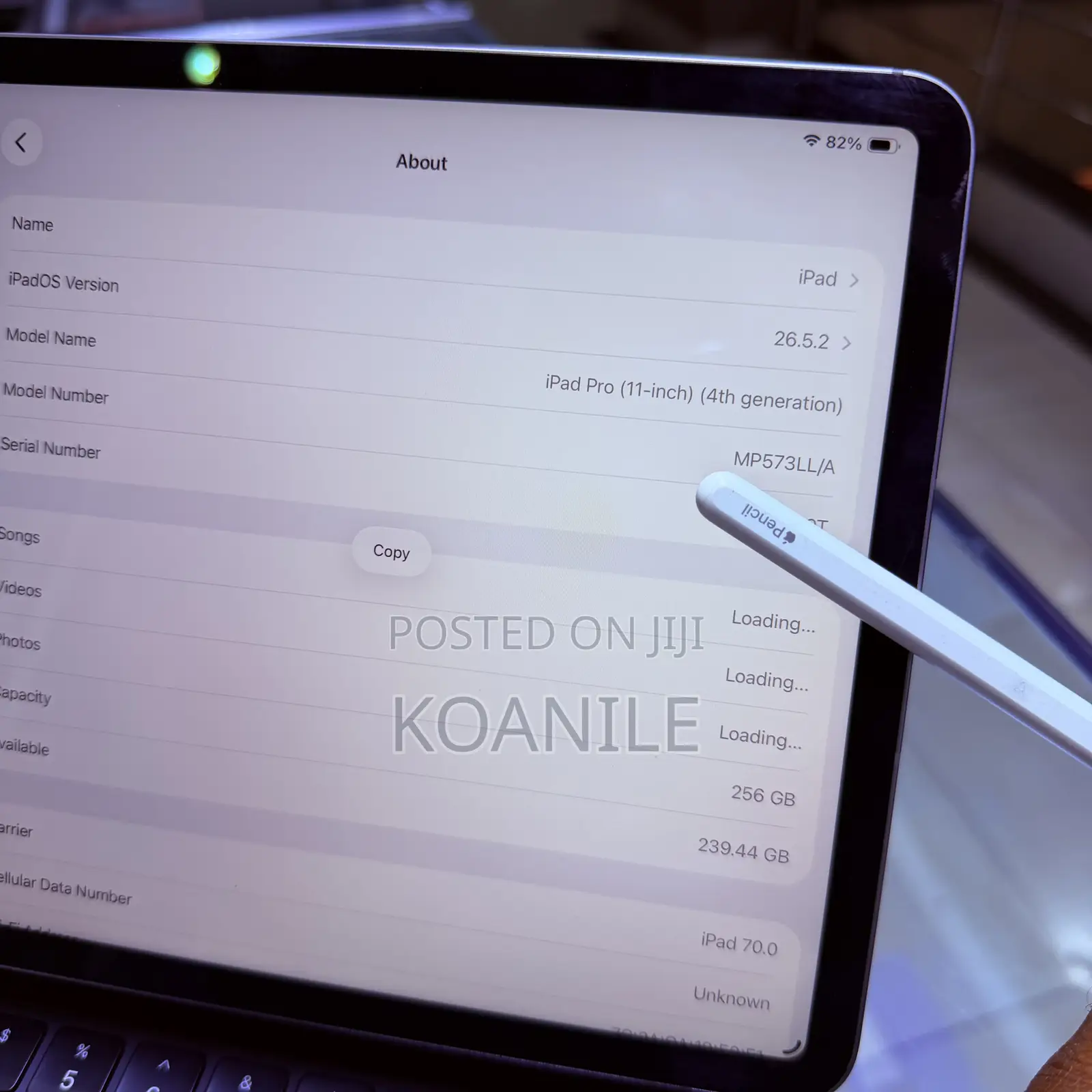 Apple iPad Pro 11 (2022) 256 GB Silver