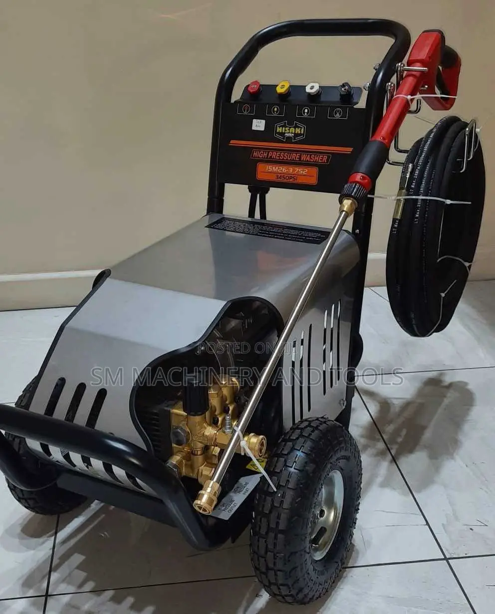 Hisaki Japan Electric Pressure Washer 5hp Motor SINGLE PHASE* 3450PSI