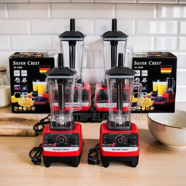 Fast-Processing Silver Crest 2-in-1 Double Cup Blender and Grinder