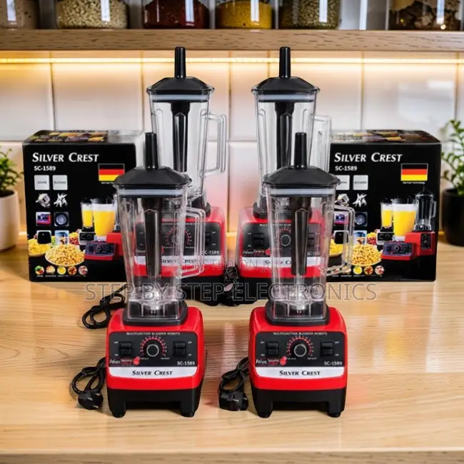 Fast-Processing Silver Crest 2-in-1 Double Cup Blender and Grinder