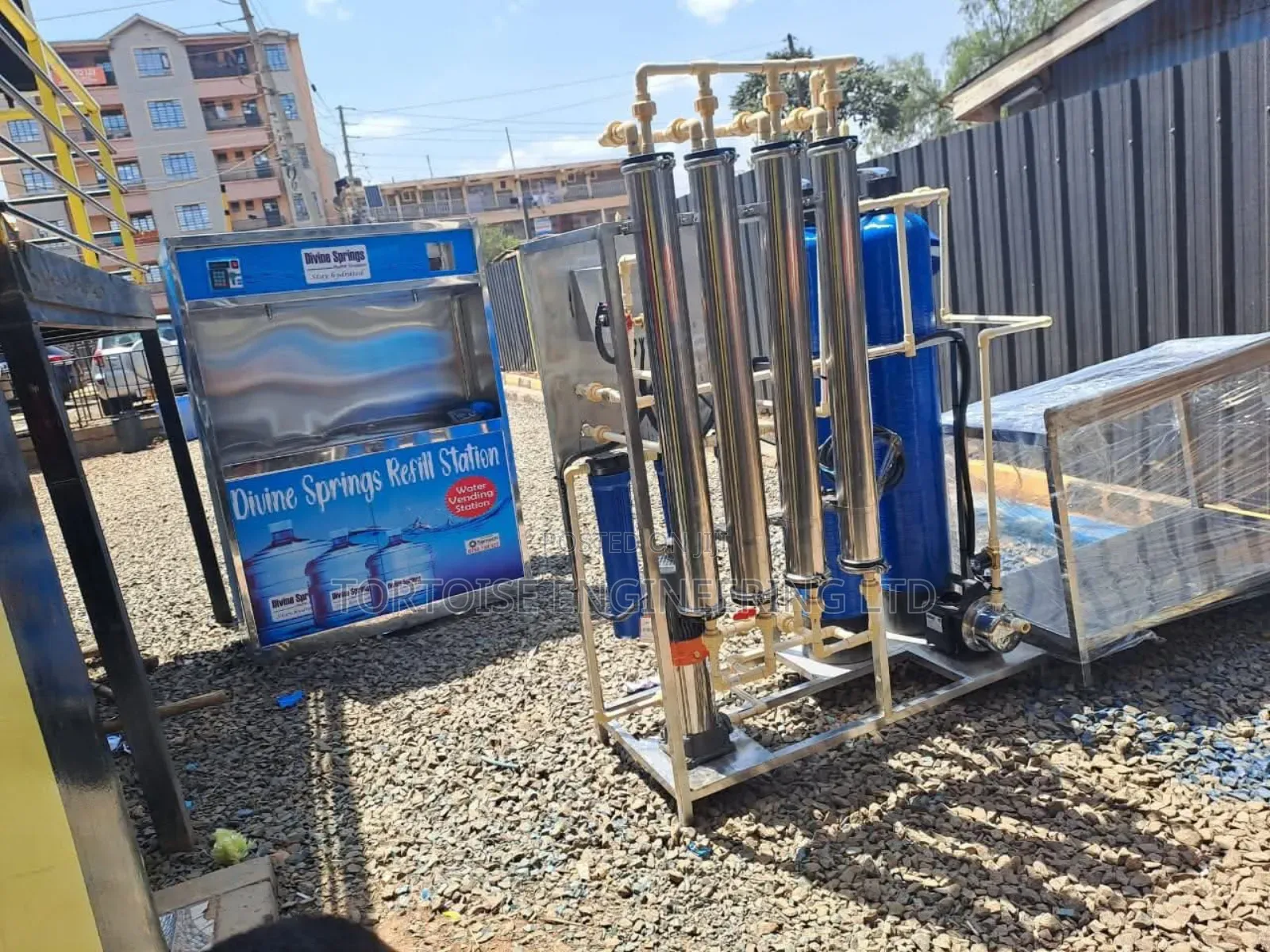 Water Purification System Machine and Refiling Station 1000l/Hour