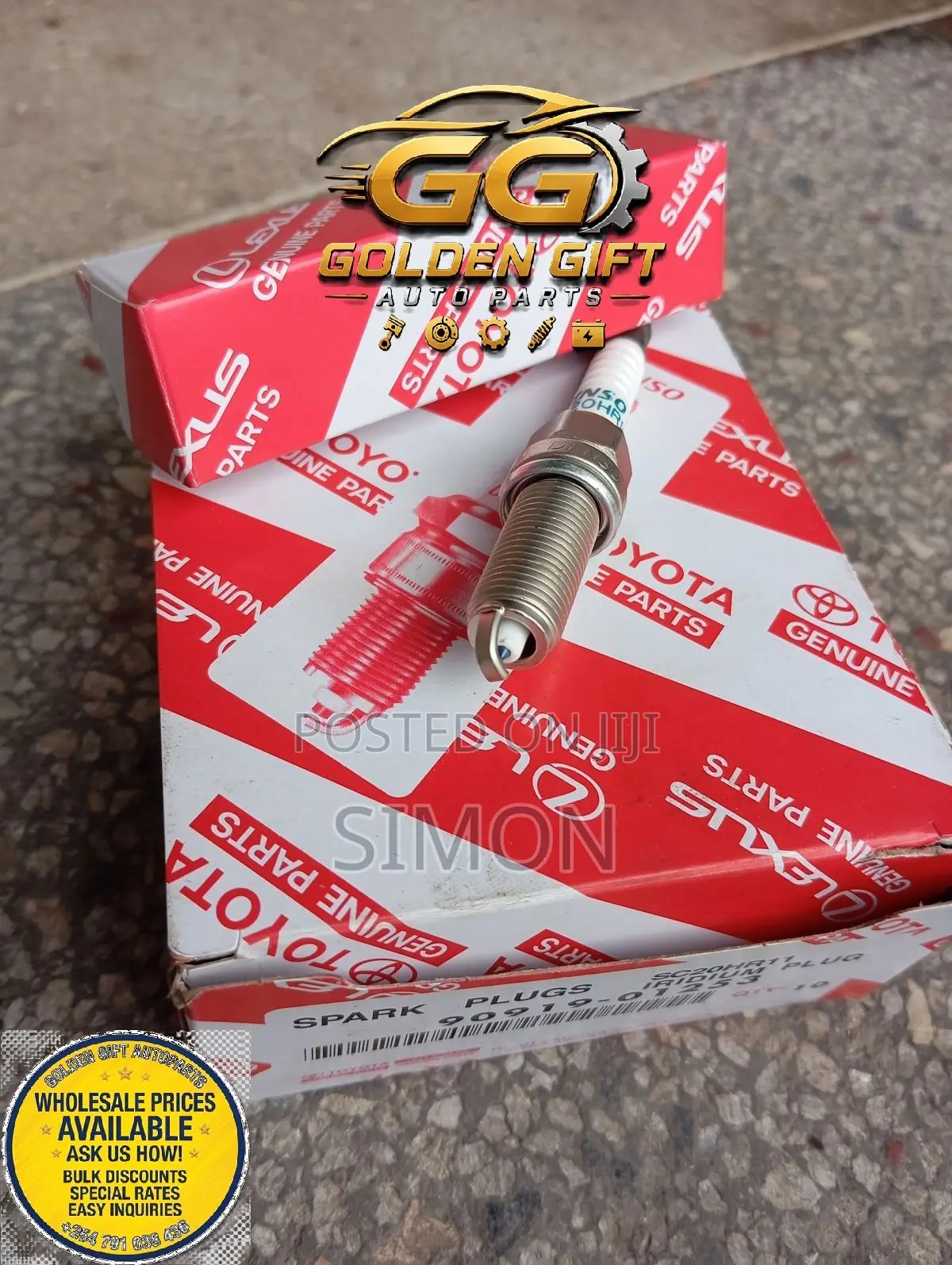 Toyota Genuine Iridium Spark Plugs (12mm Thread) 1.1mm Gap)