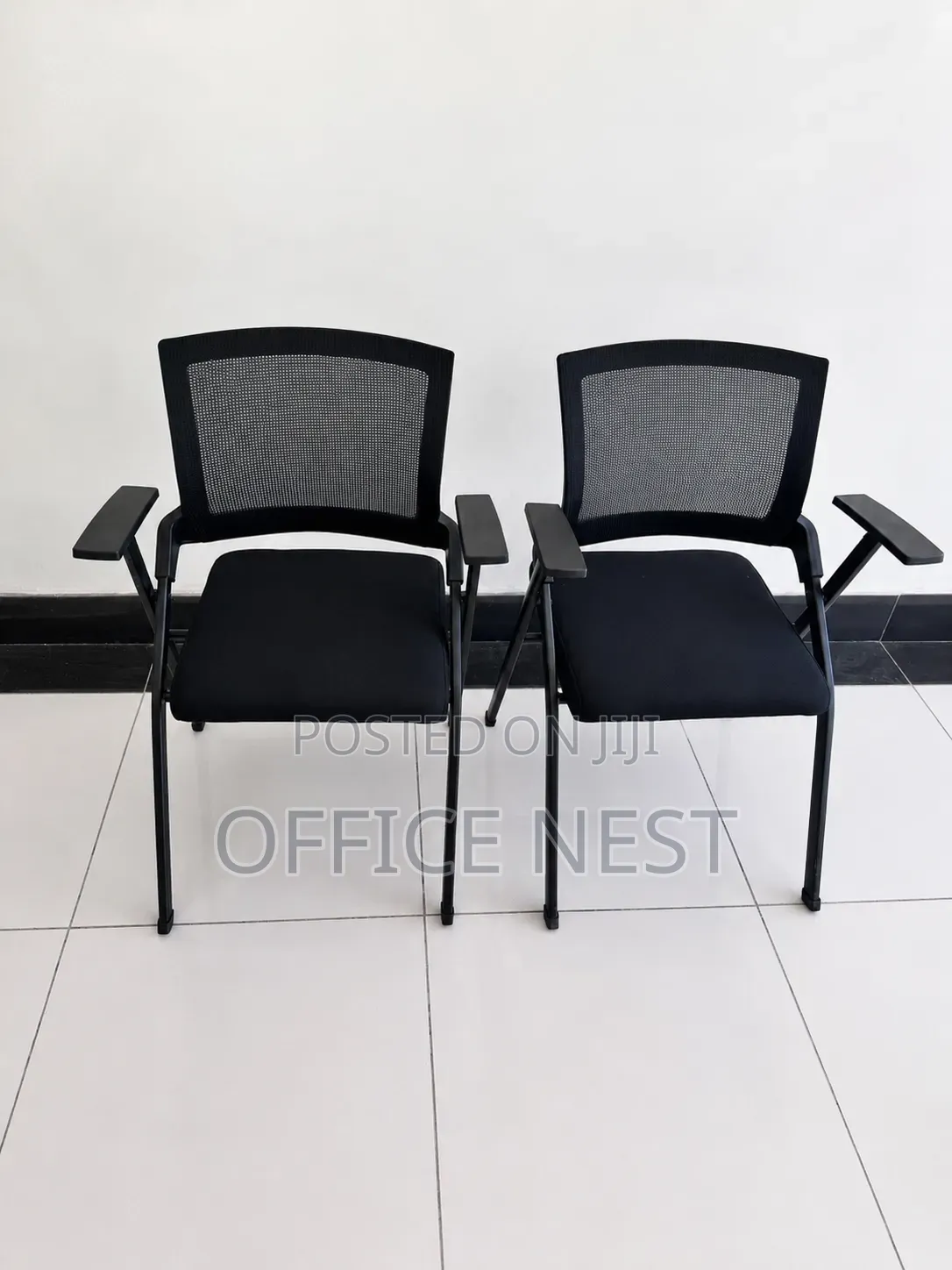 Visitor Waiting Chair With Armrests – Mesh Office Reception Chair