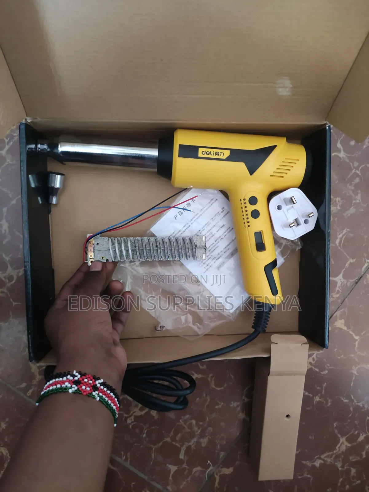 Plastic Welding Gun 700W Deli Heat Gun Pipe Joining Car Bumper Repairs