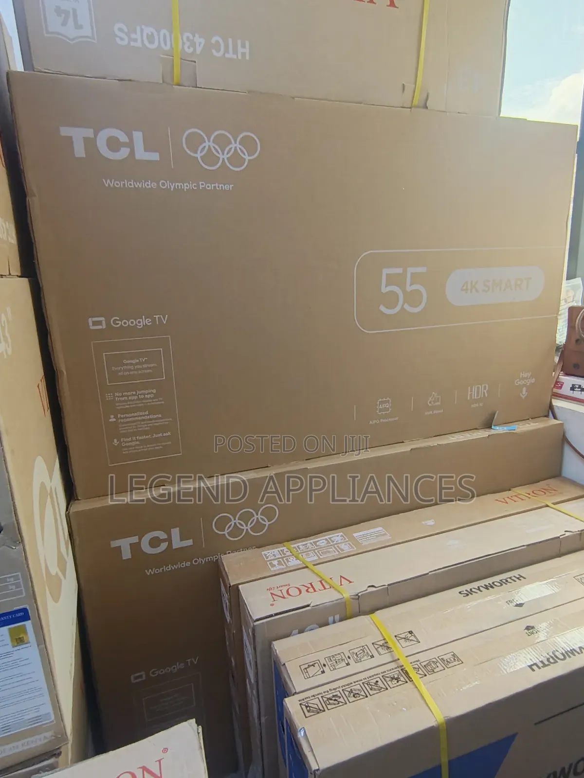 TCL 55inches V6d Uhd HDR Google TV Audio HDR 10,55v6d(new 2026 Model)