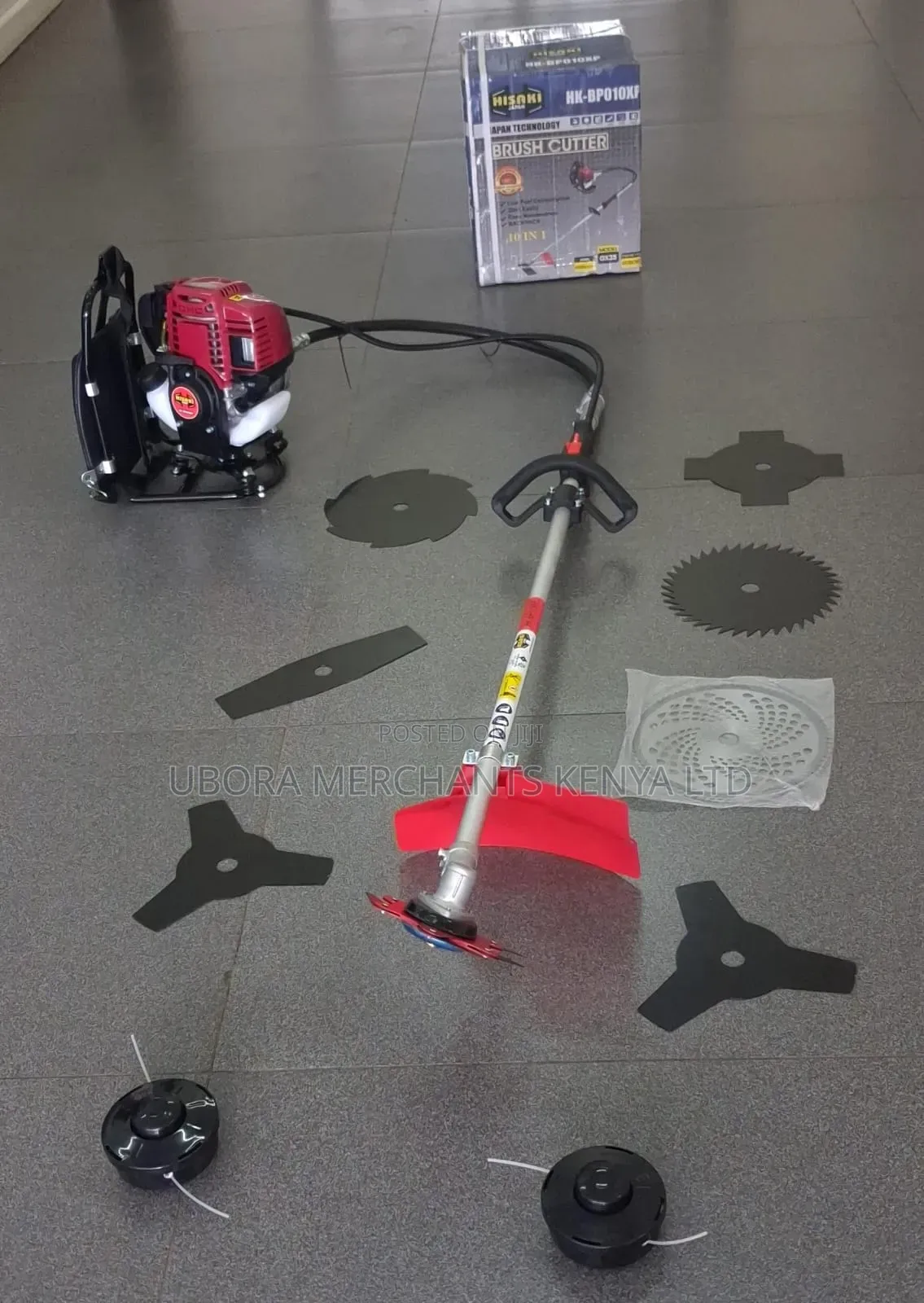 Hisaki Japan Back Pack Brush Cutter 4 Stroke 10 Blade