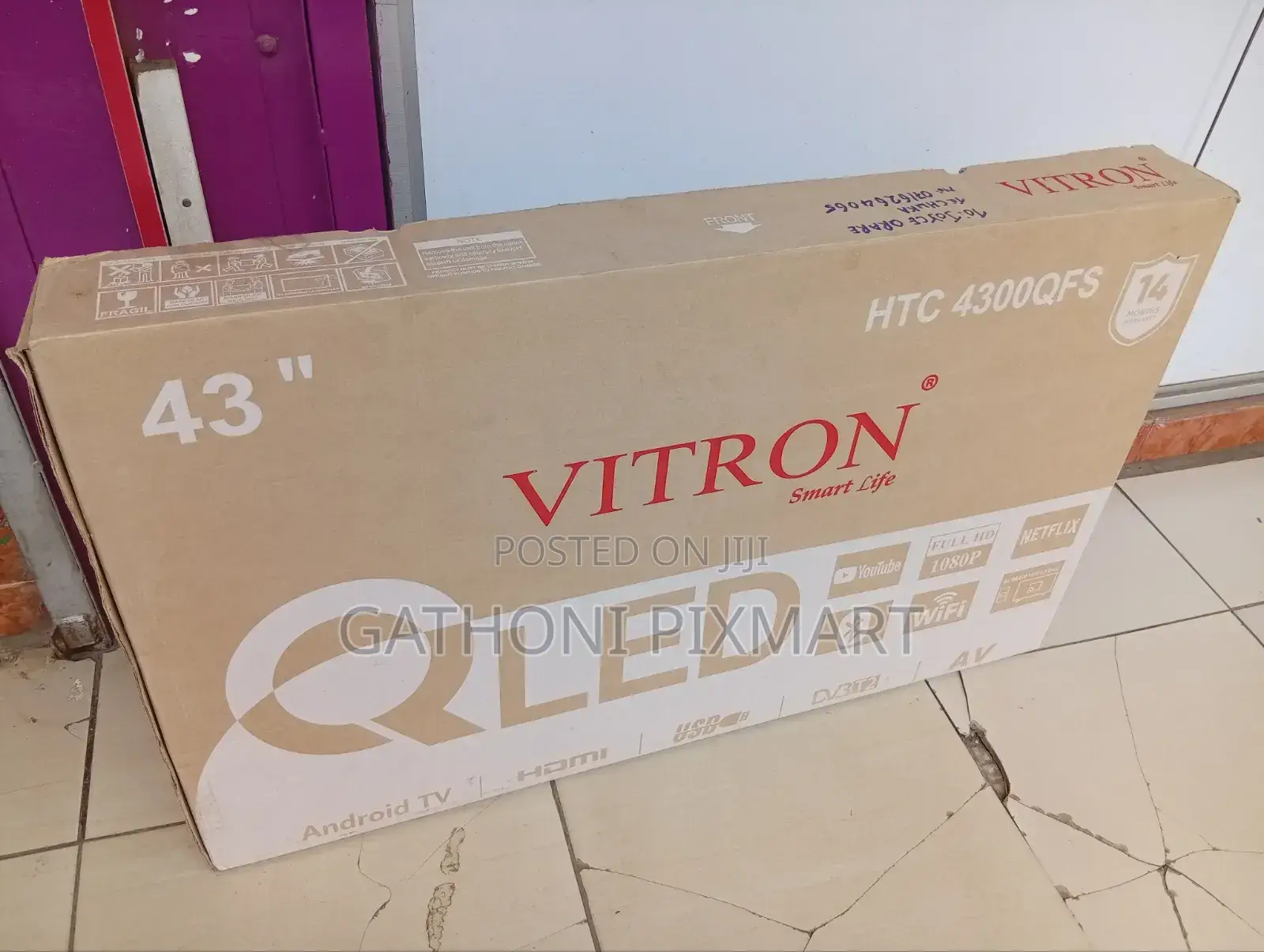 Vitron 43′′ QLED Smart TV – Ultra HD Frameless Television