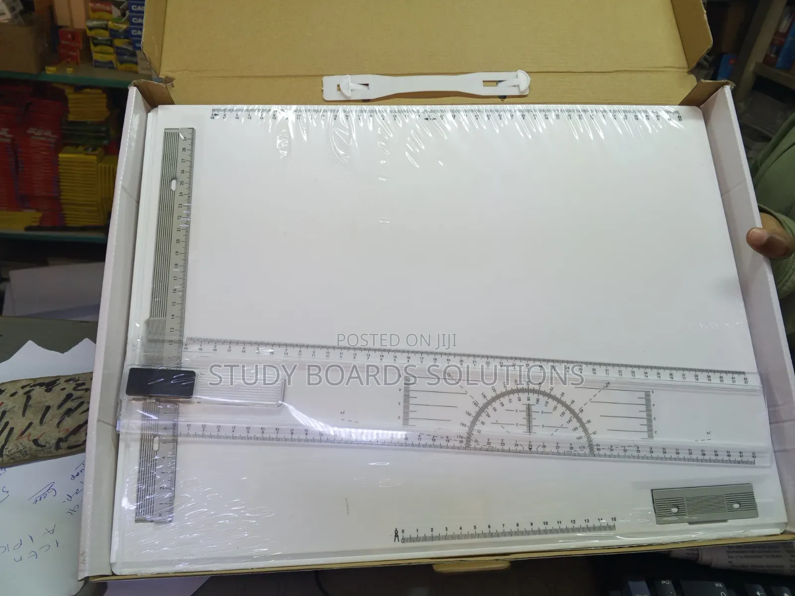 Technical Engineering Drawing Board With Fitted Ruler
