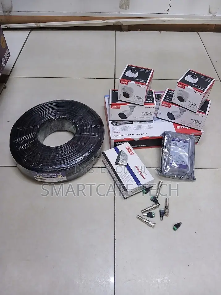 Dahua 4CH CCTV DVR Kit With HD Night Vision Cameras for Security