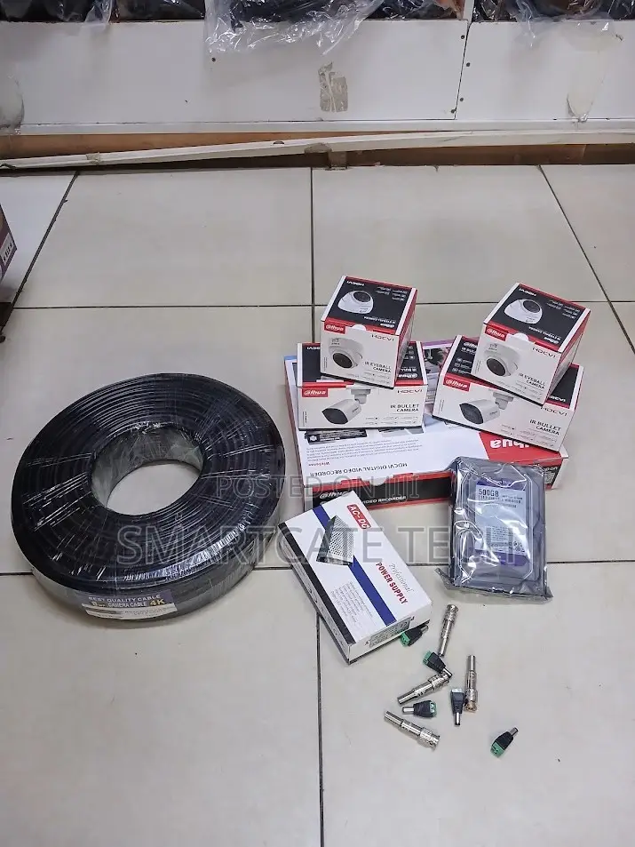 Dahua 4CH CCTV Security System With Cameras for Clear Night Monitoring