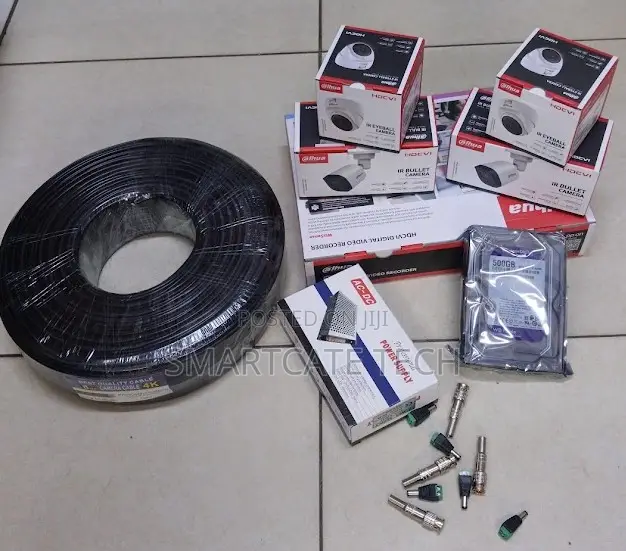 Dahua 4CH CCTV DVR Kit With 4 Dome Night Vision Cameras