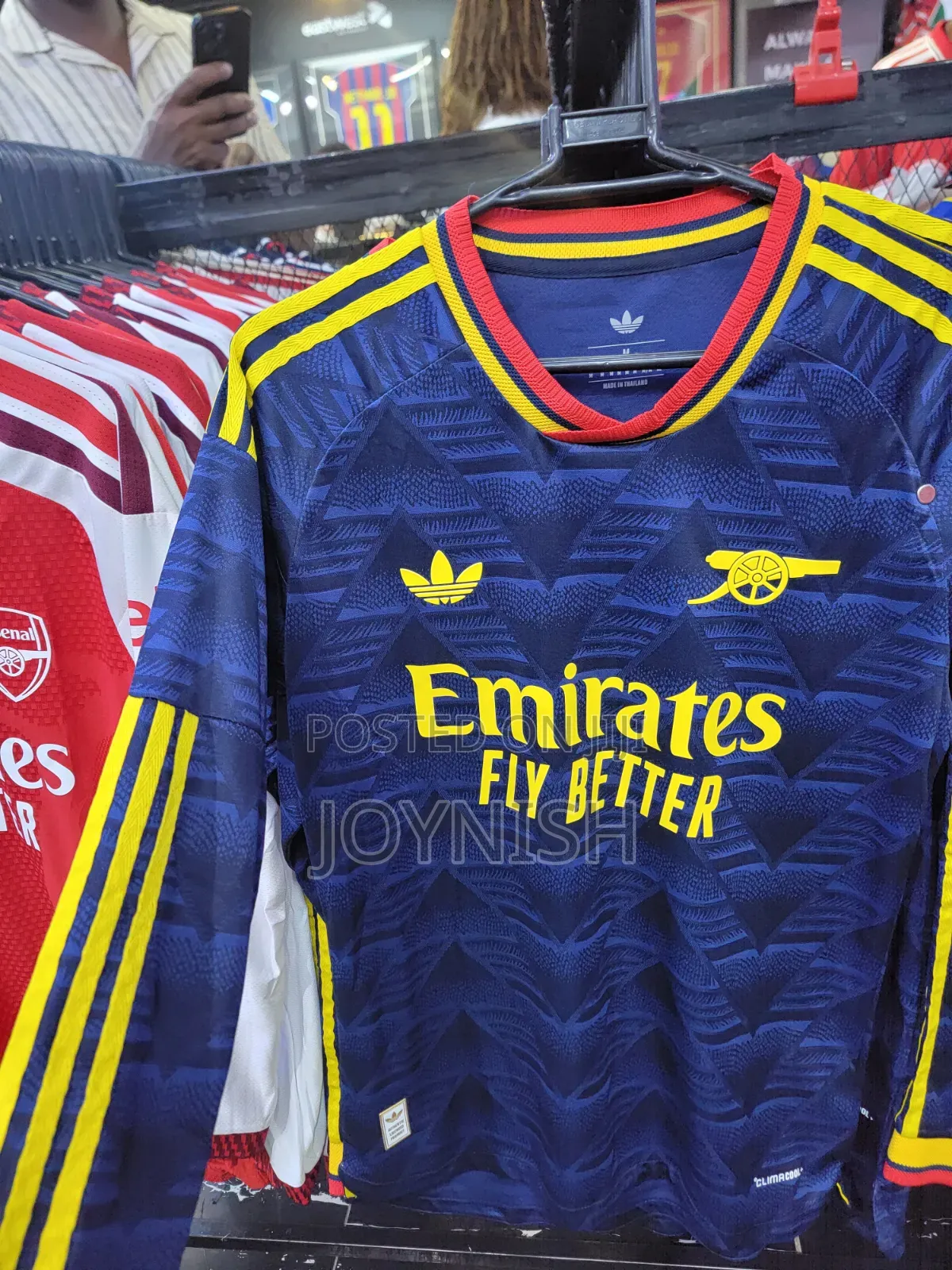 New Arsenal Long Sleeved Jersey Third Kit