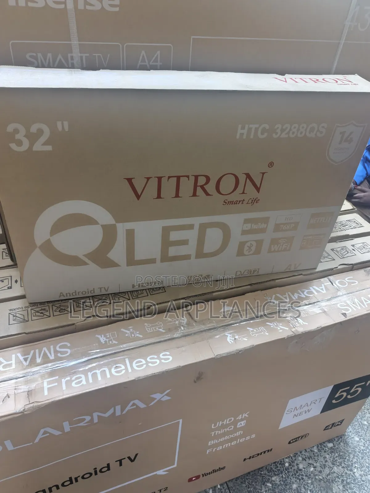 Vitron 32 Inch QLED Smart Android TV, QLED Smart TV, Android TV