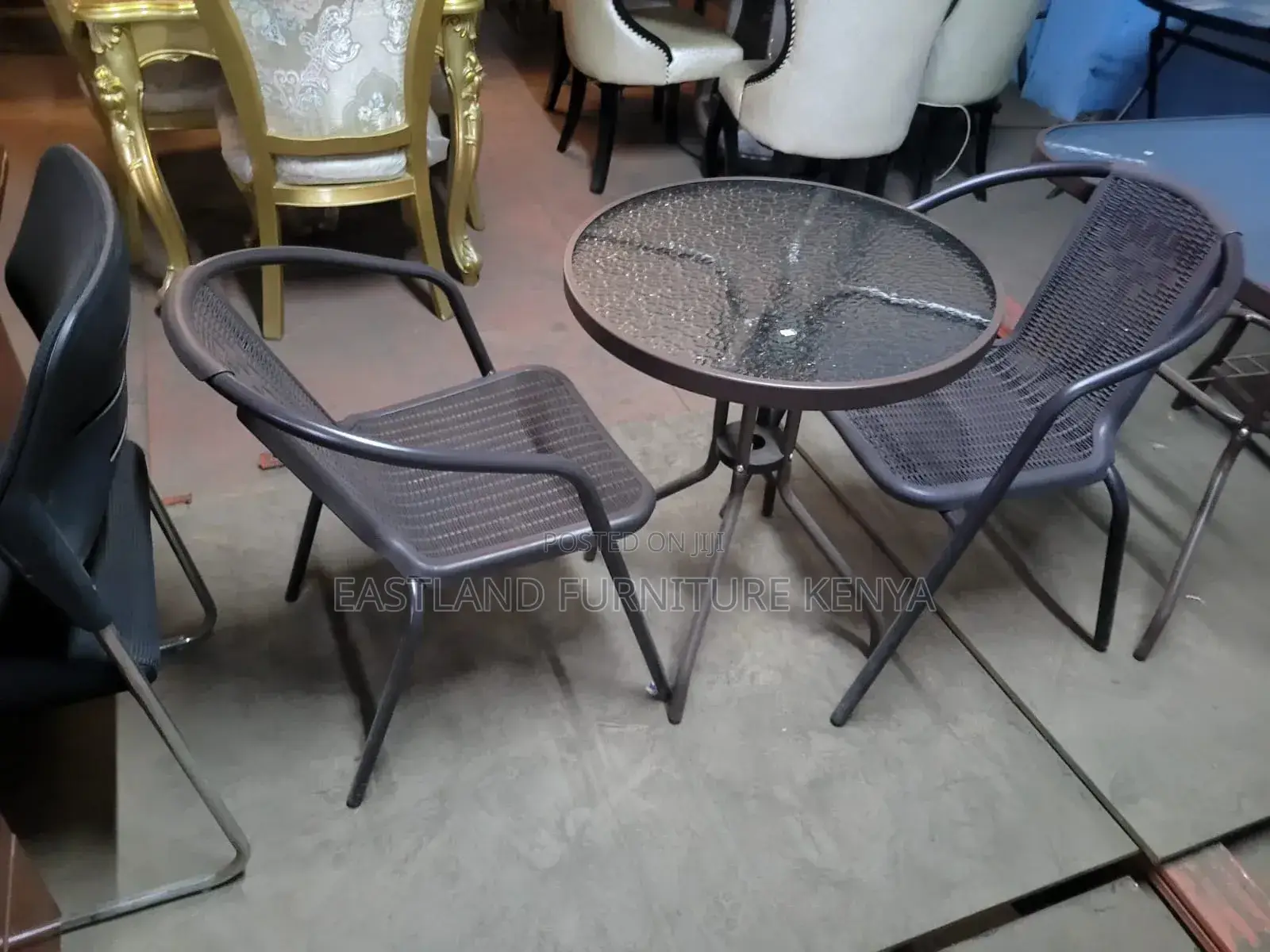 Glass Top Table Set