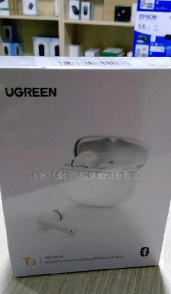 UGREEN HiTune T3 Pro Active Noise-Cancelling Wireless Earbuds - White
