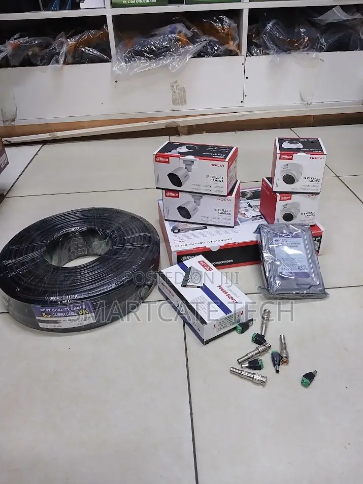 Dahua 4CH CCTV DVR System With 4 Dome Night Vision Cameras
