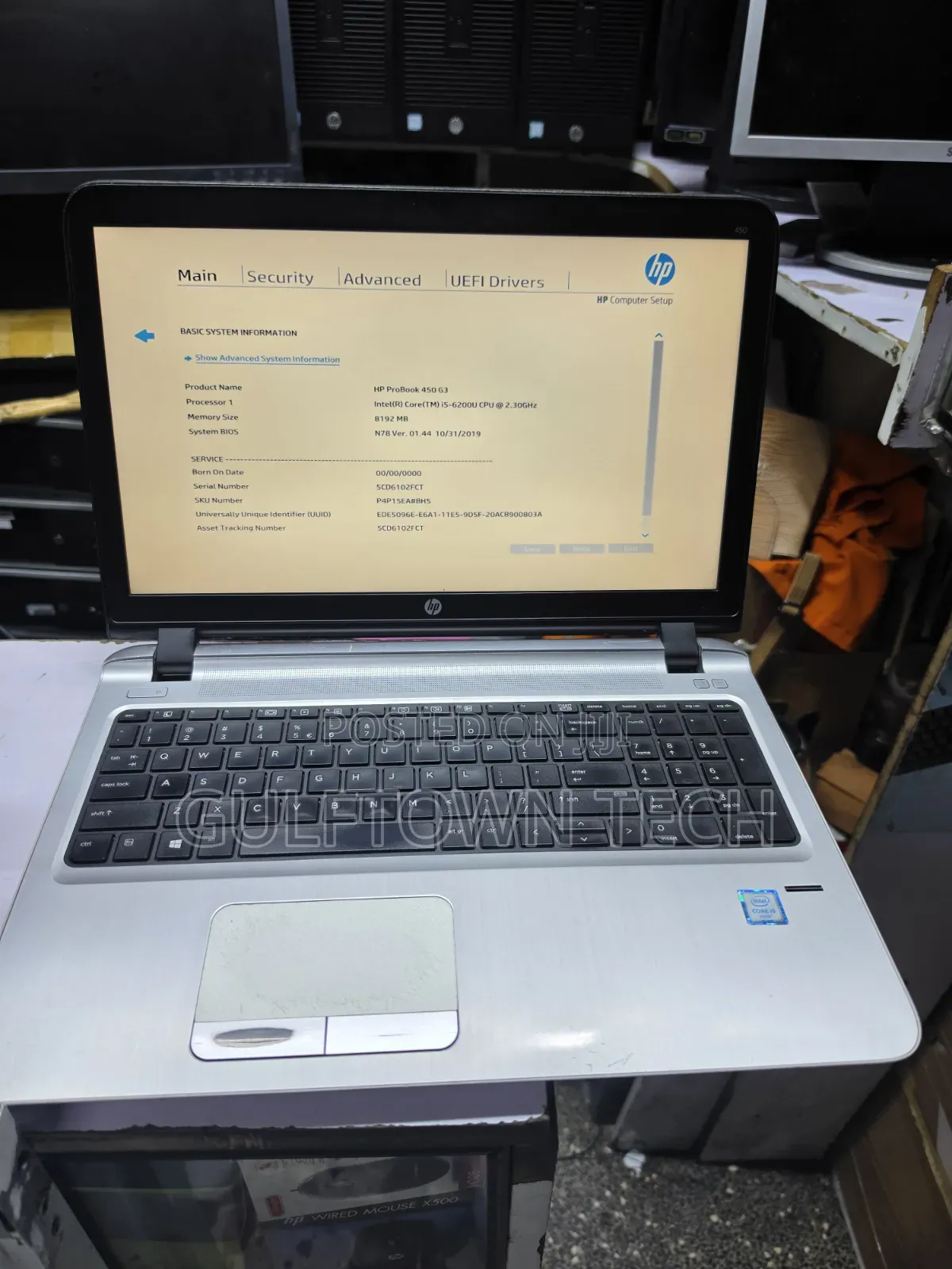 Laptop HP ProBook 450 G3 8GB Intel Core i5 SSD 512GB