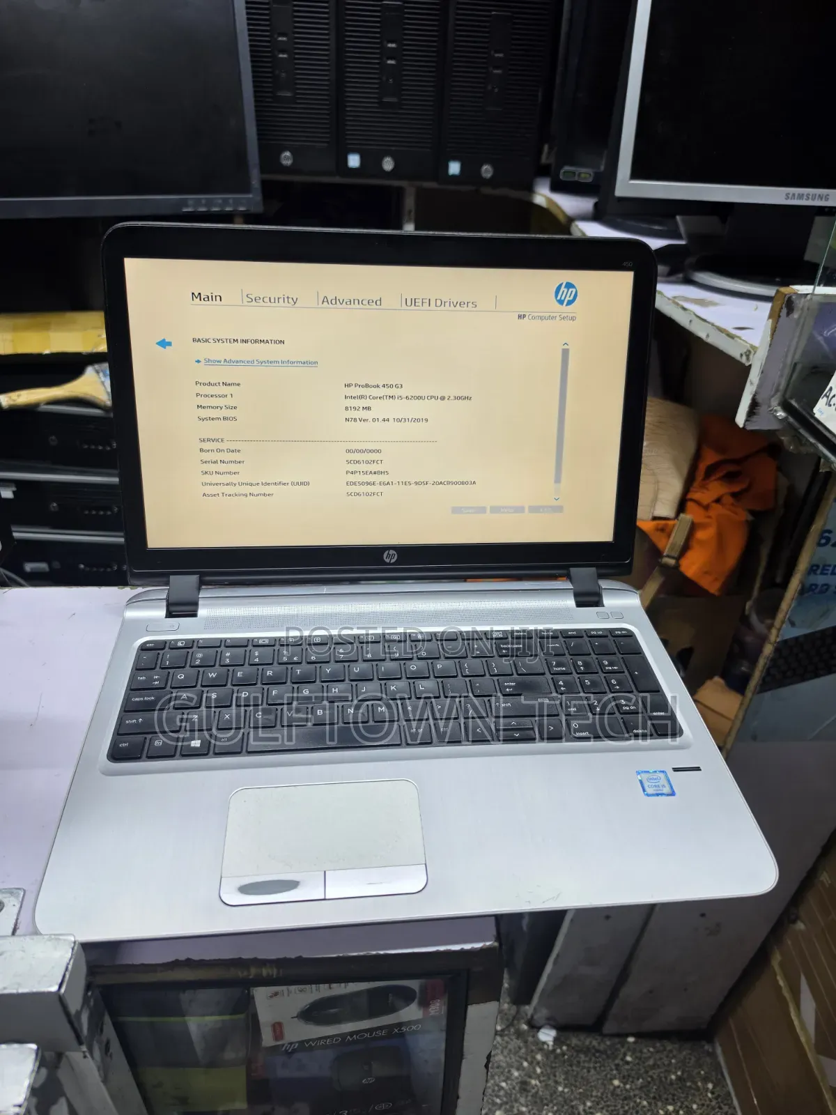 Laptop HP ProBook 450 G3 8GB Intel Core i5 SSD 512GB