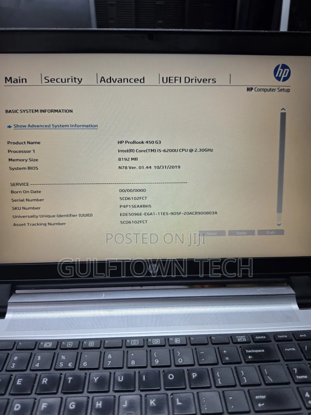 Laptop HP ProBook 450 G3 8GB Intel Core i5 SSD 512GB