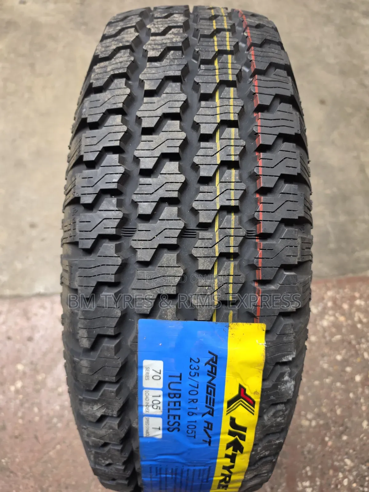 235 /70 R16 Jk Tyres (All Terrein) India.