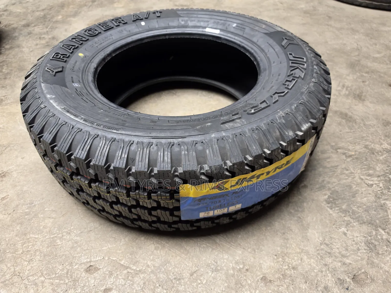 235 /70 R16 Jk Tyres (All Terrein) India.