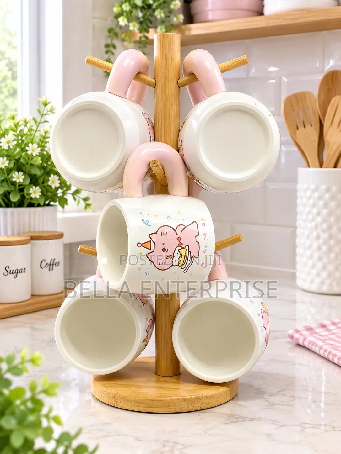 Charming Floral Coffee Mug Collection With Bold Handle