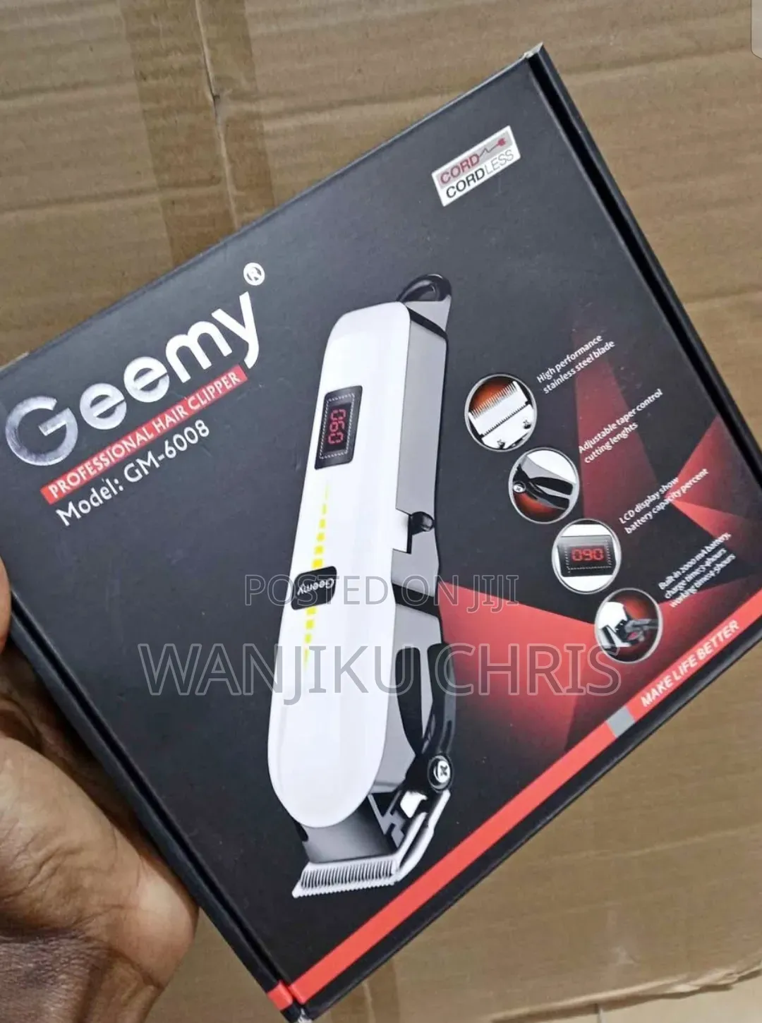 Professional Hair Shaving Machine/Geemy Cordless Shaving Machine
