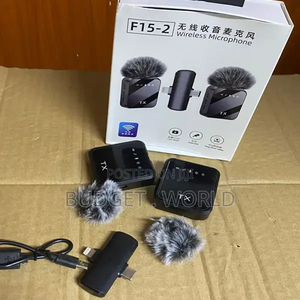 Portable Rechargeable HandheldF15-2 Wireless Mic iPhone/Android/Type C