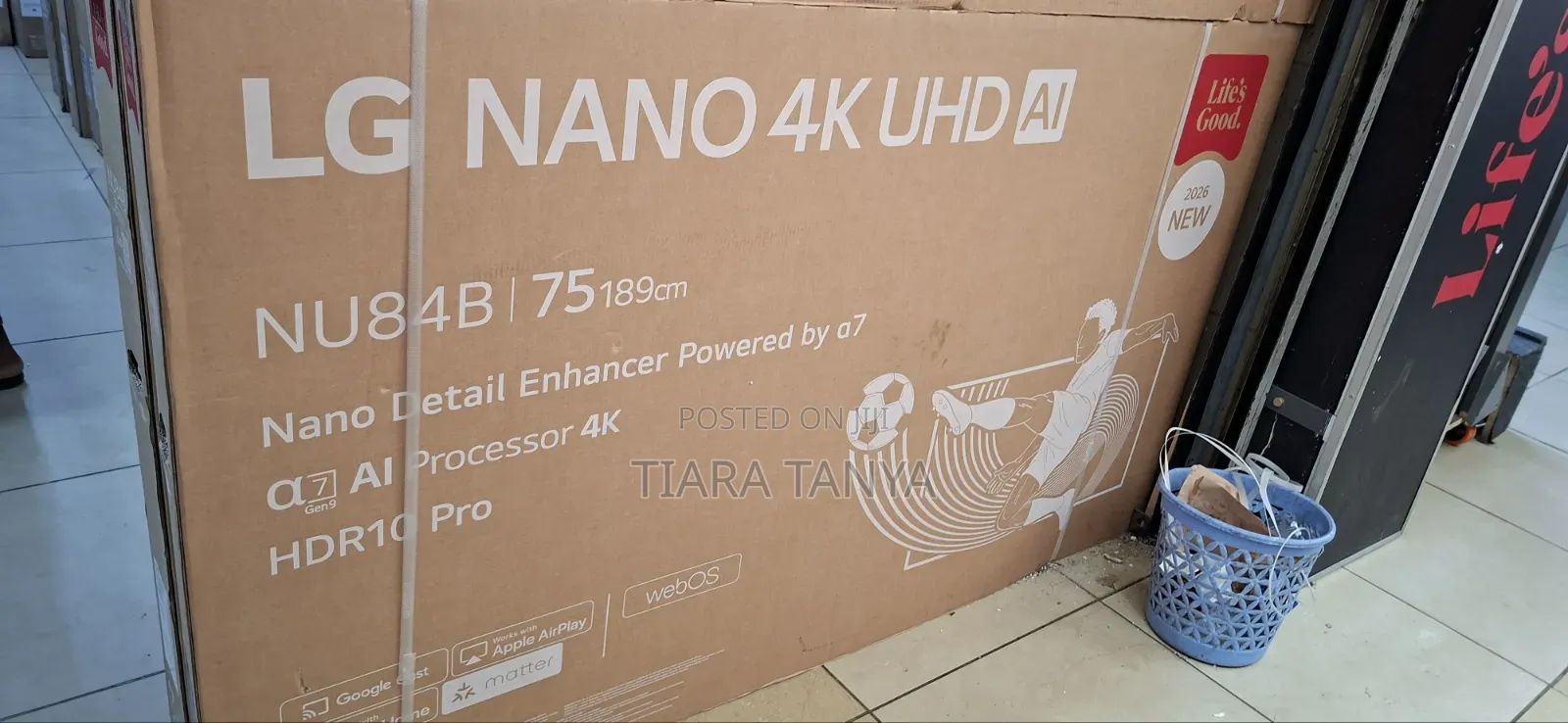 75 Inch LG Nano Ai Nu84 Smart TV 2026
75nu840b6la
