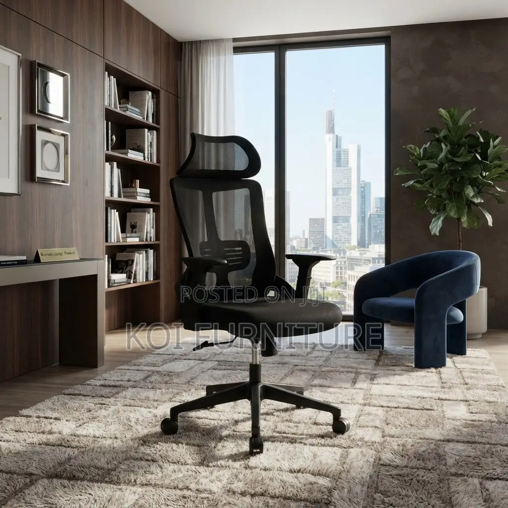 Office Chairs; Executive Ergonomic Office Seat in Lamar Style