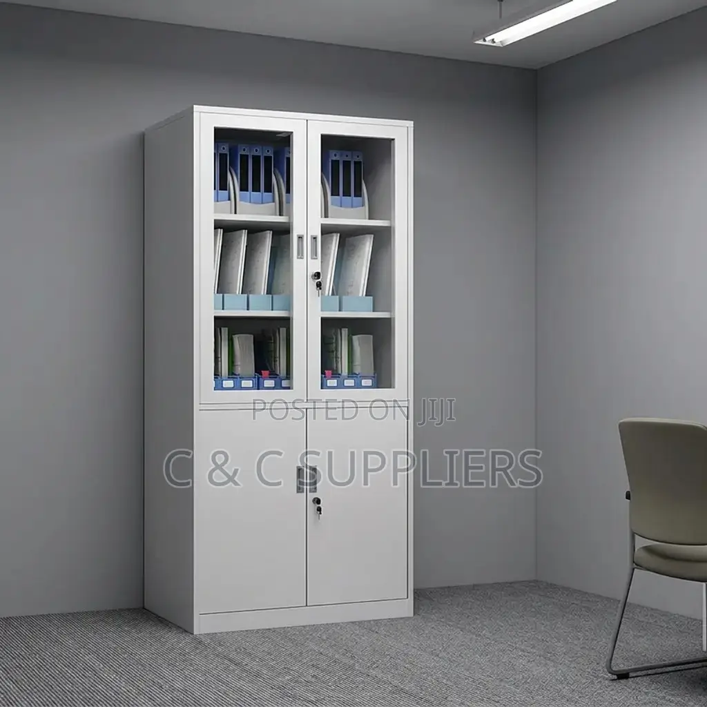 2-Door Lockable Storage Cabinet