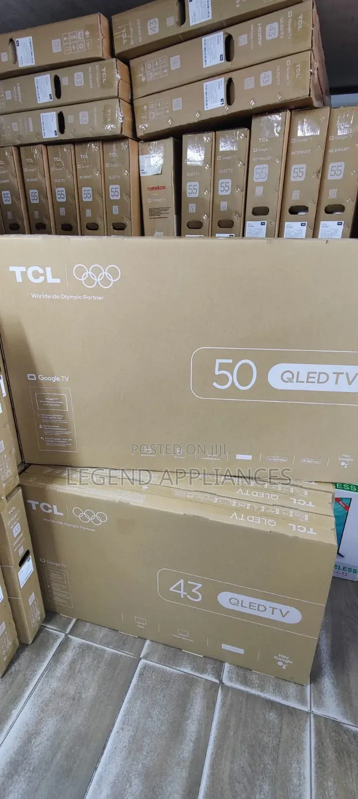 TCL TV 50 Inch Qled T6d Uhd Smart Google TV - Hdr10+ Dolby Vision