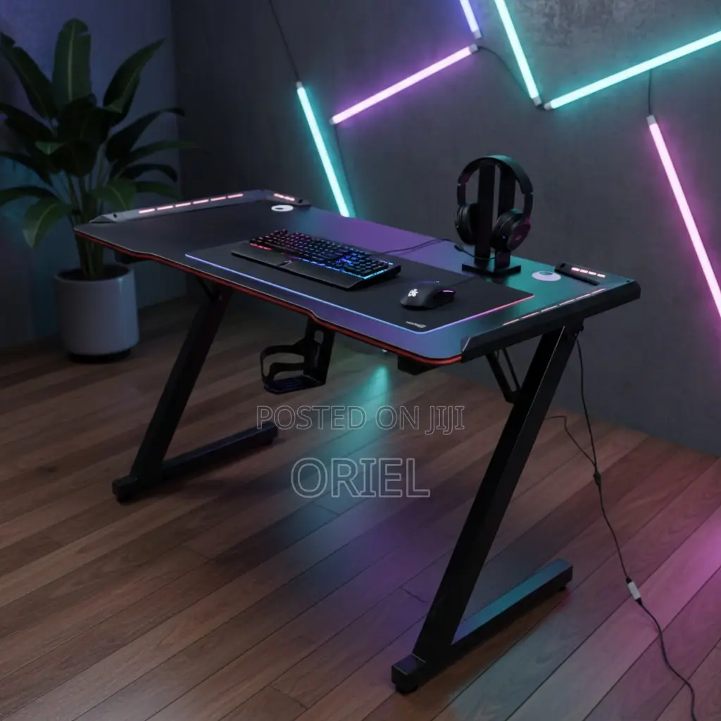 Deskooze Gaming Desk – Modern Ergonomic Computer Gaming Workstation