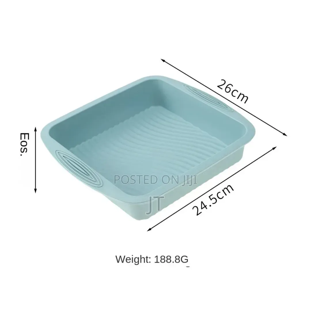 3D Silicone Square Baking Tin