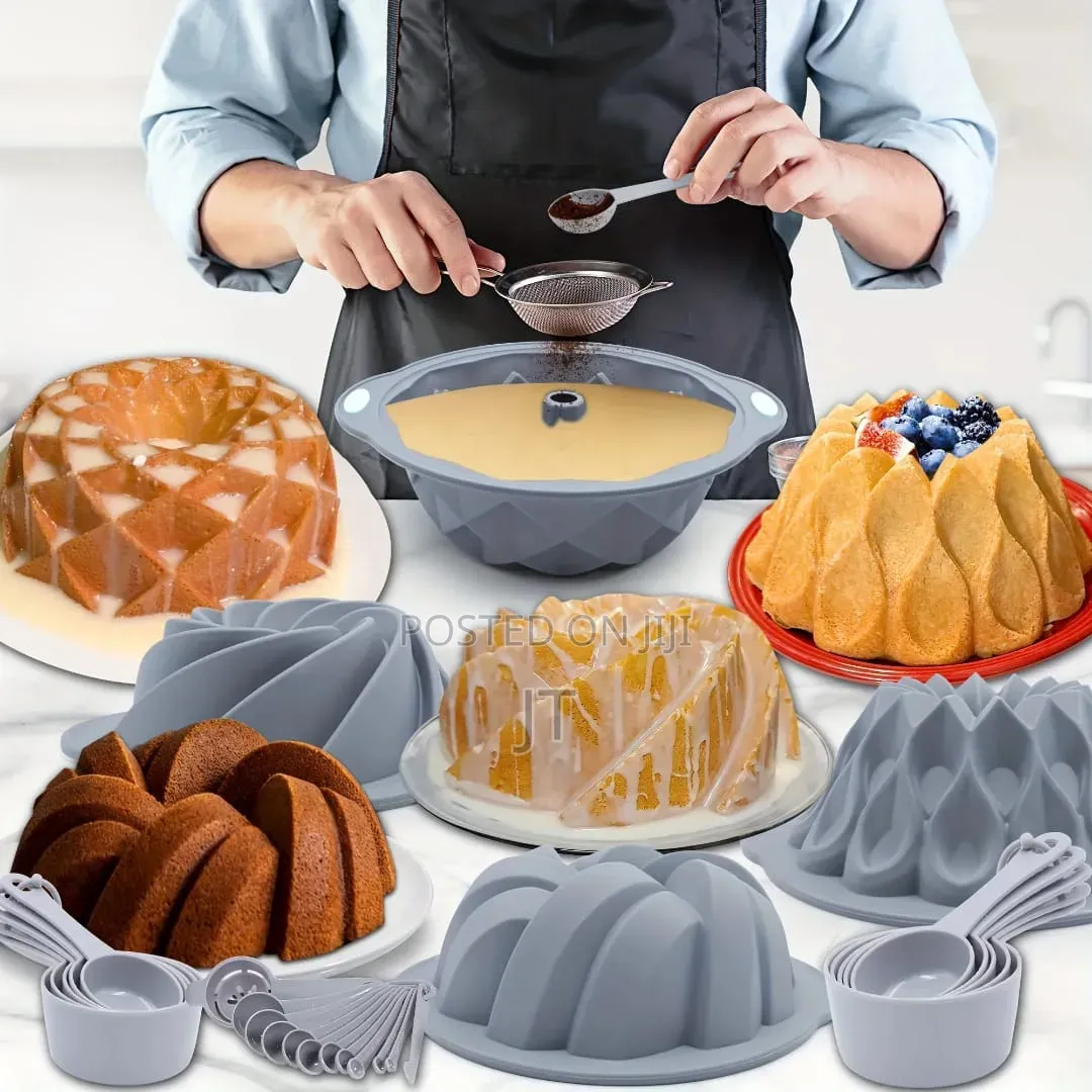 3D Spiral Shape Silicon Baking Cake Tin