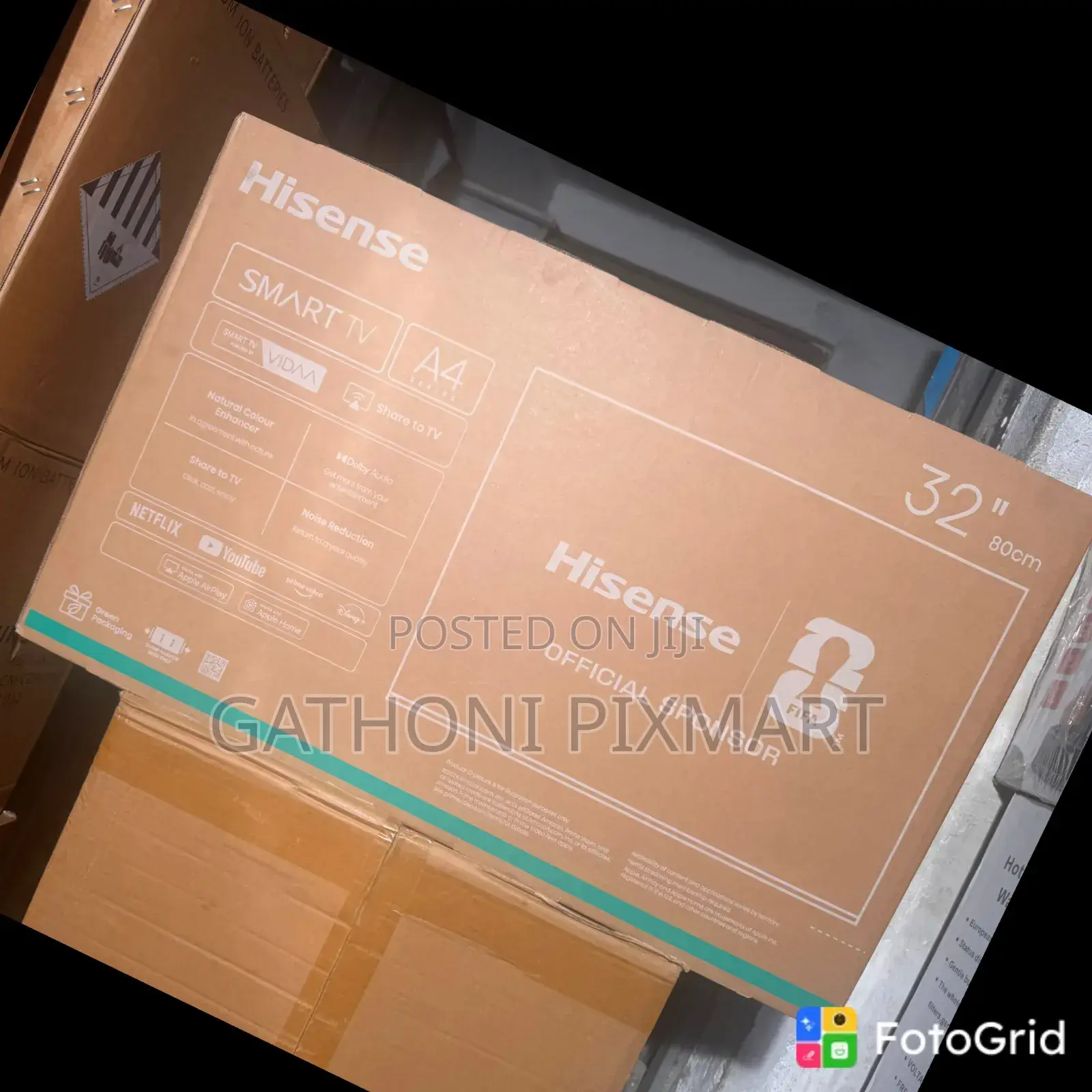 Hisense 32” VIDAA Smart LED TV – Modern Frameless Design
